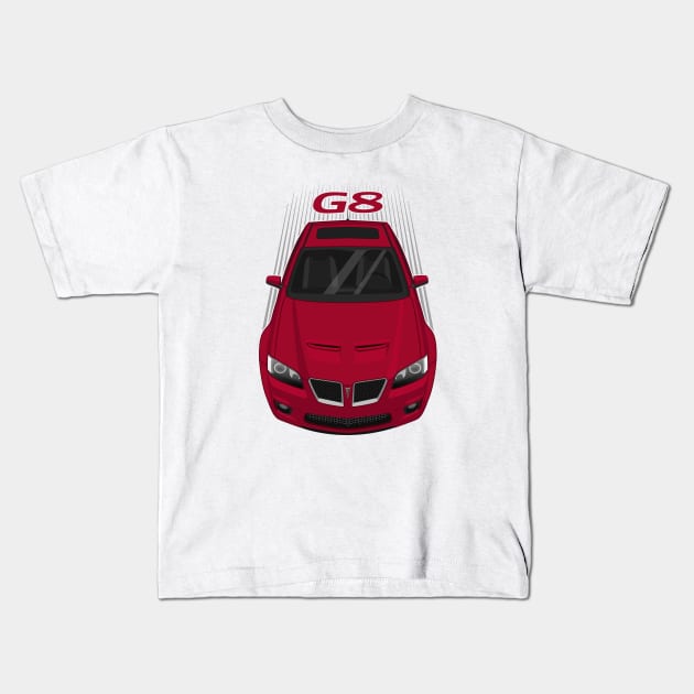 Pontiac G8 2008-2009 - Sport Passionate Red Kids T-Shirt by V8social